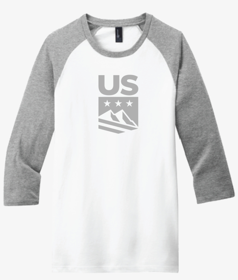 Ski & Snowboard ¾ Sleeve T Shirt - Long-sleeved T-shirt, transparent png download