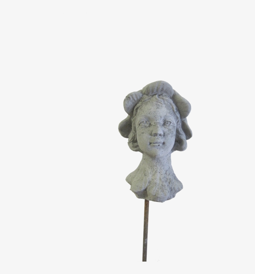 Cd017-2 Garden Plug Lady Head - Statue, transparent png download