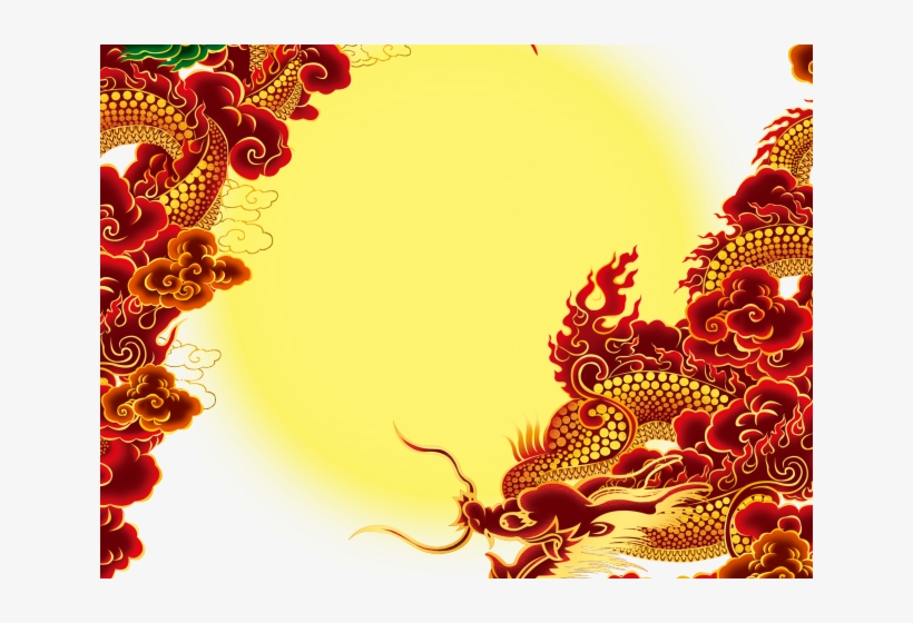 Chinese Dragon Clipart Moon Festival - Red Chinese Dragons Png, transparent png download
