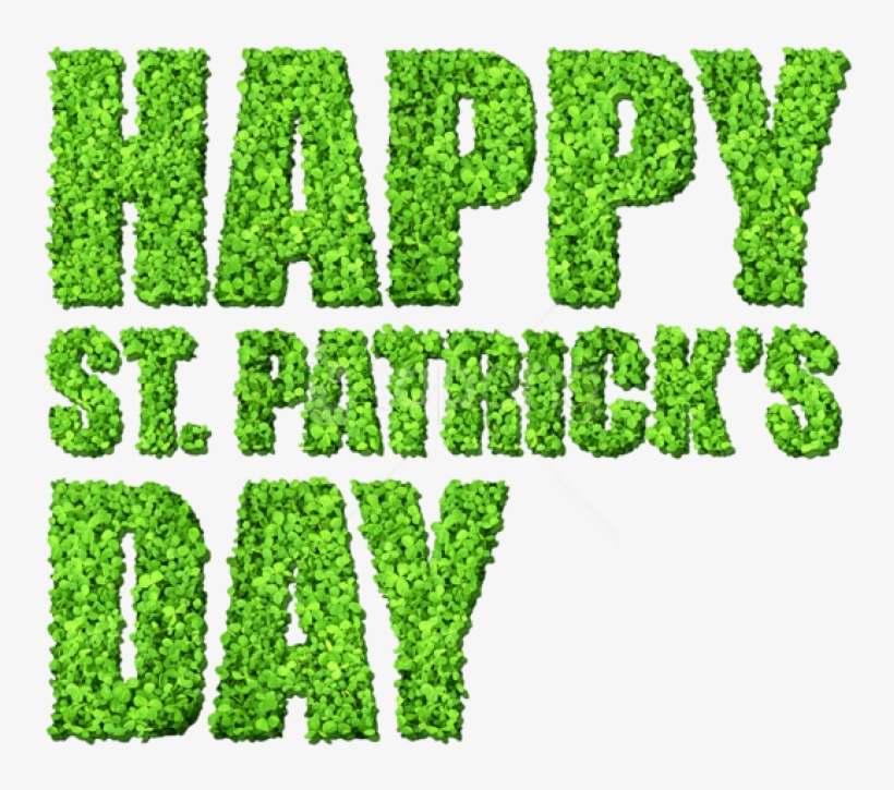 Free Png Happy St Patricks Day With Clovers Png Images - Happy St Patricks Day Png, transparent png download