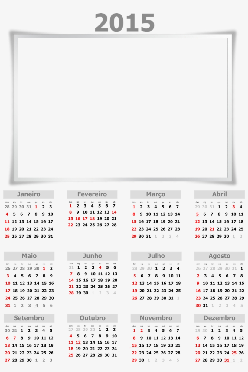 Search Results For “calendario 2015 Vector Png/page/2 - Calendário De Ano Novo 2019, transparent png download