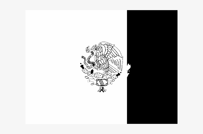 Flag Of Mexico Logo Black And White - Parallel, transparent png download