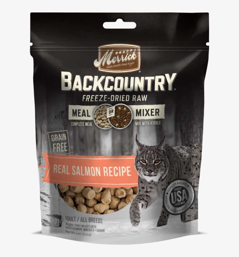 Merrick Backcountry Freeze Dried Grain Free Real Salmon - Backcountry Freeze Dried Raw, transparent png download