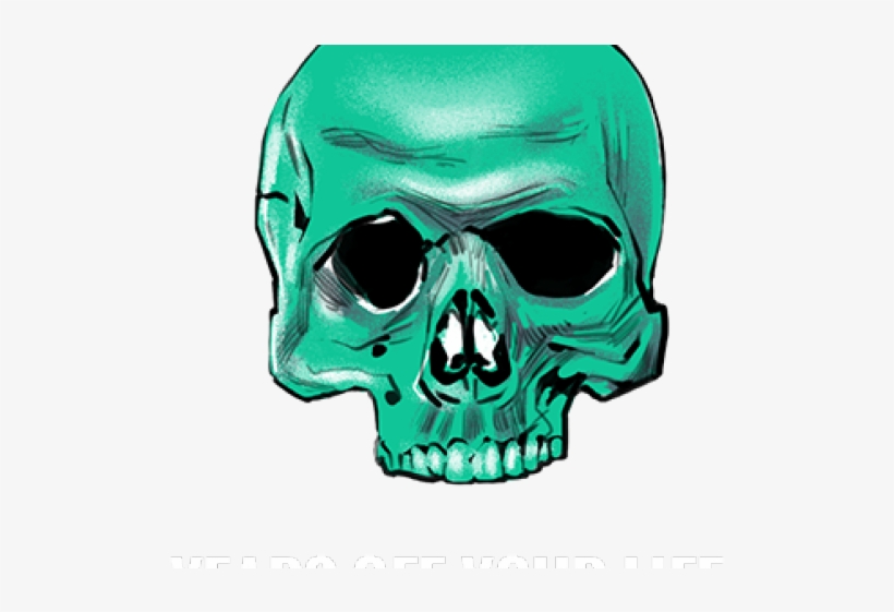 Smoke Effect Clipart Puff Air - Skull, transparent png download