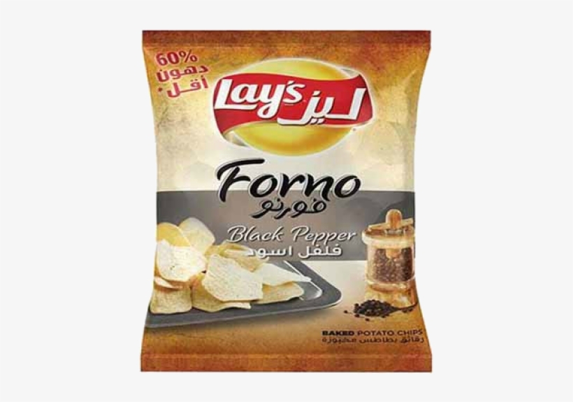 Zoom - Lays Forno Black Pepper, transparent png download