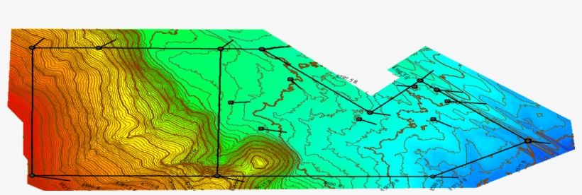 Demcontours - Map, transparent png download