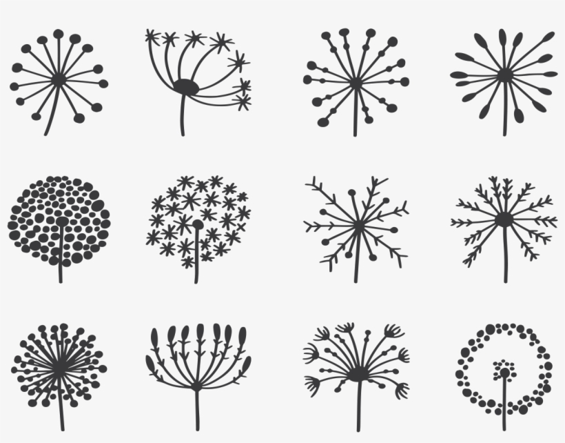 Blowball Icons Vector Download Free Vector Art Stock - Icono Diente De Leon, transparent png download
