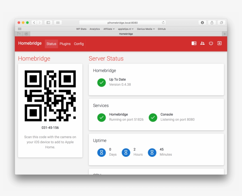 Sonos Toevoegen Aan Homekit Met Behulp Van Homebridge - Homebridge Raspberry Pi, transparent png download