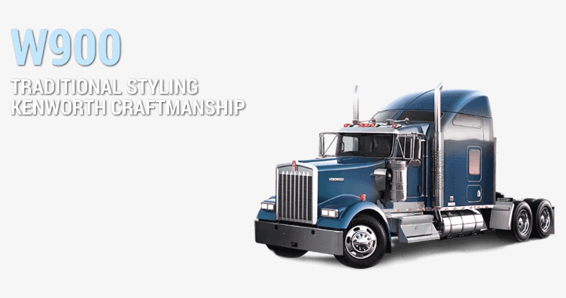 Kenworth W900 - Trailer Truck, transparent png download