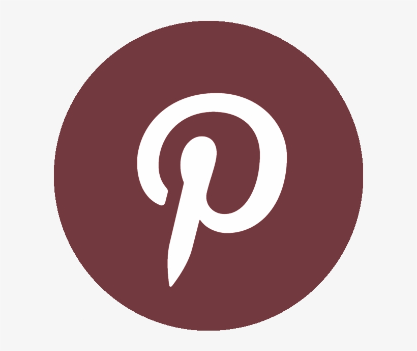 Brown Button's Pinterest - Circle, transparent png download