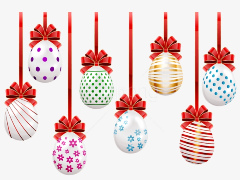 Free Png Download Easter Hanging Eggs Transparent Png - Hanging Easter Eggs Png, transparent png download