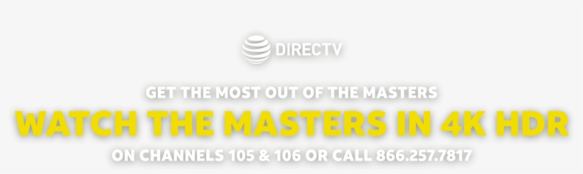 Watch The 2019 Masters Live April 11-14 With At&t, transparent png download