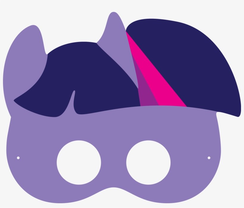 Twilight Sparkle Mask - Twilight Sparkle Printable Mask, transparent png download