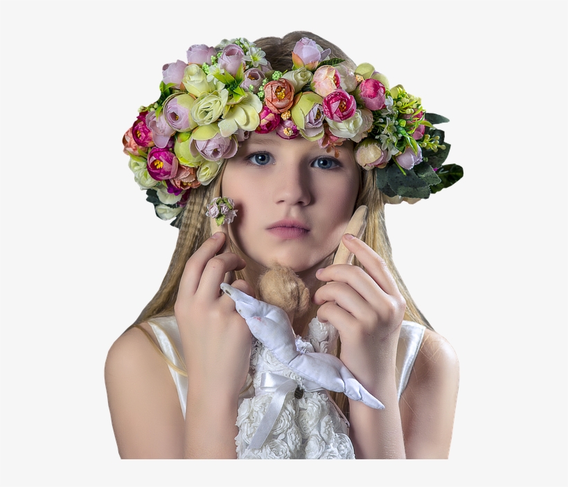 Crown Boy Flower Female Child Pretty Www Picturesboss - عکس پروف دختر با تاج, transparent png download