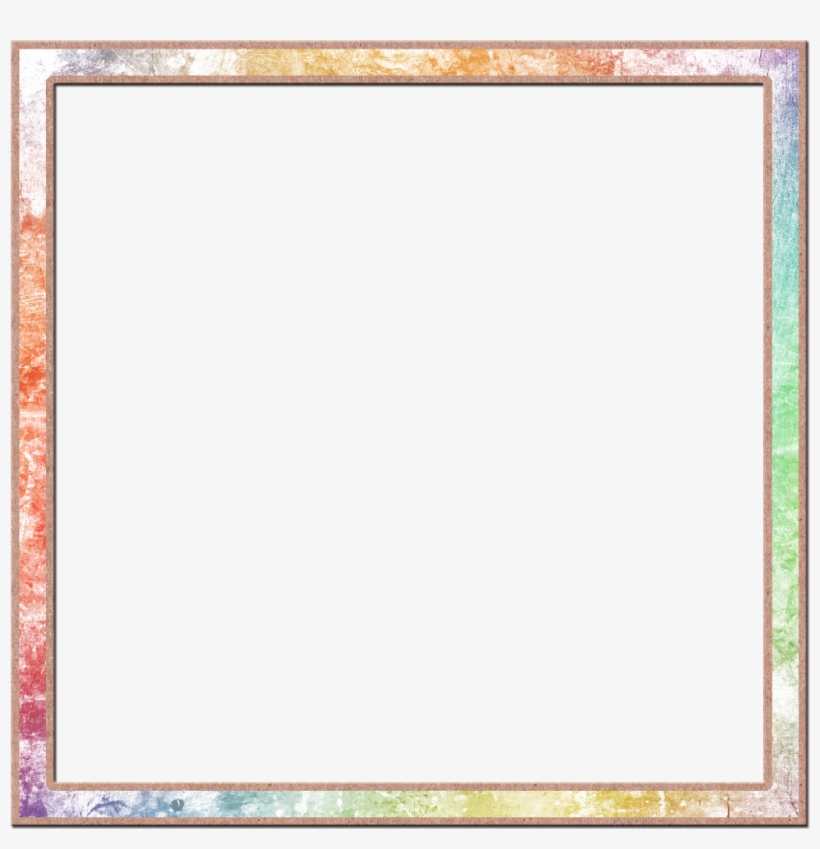 #rainbow #marble #frame - Picture Frame, transparent png download