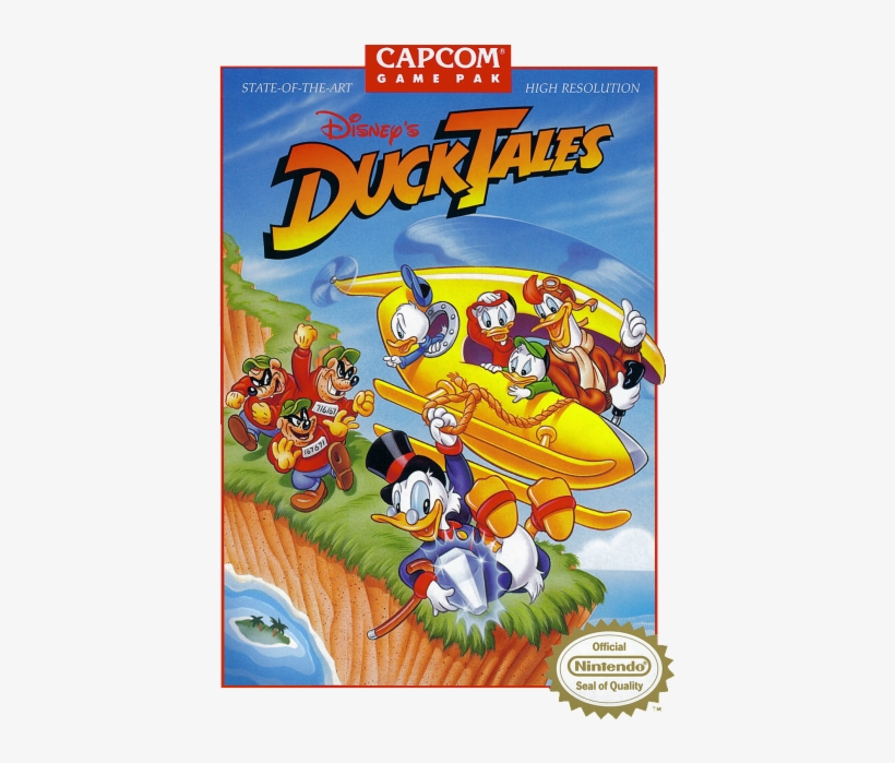 Duck Tales Nes Box Art, transparent png download