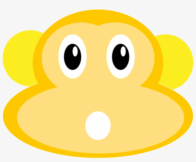 Smiley Snout Face Monkey Cheek - Cartoon, transparent png download