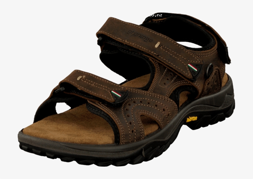 Graninge 5640507 Dark Brown 50040-00 Mens Leather Rubber - Sandal, transparent png download