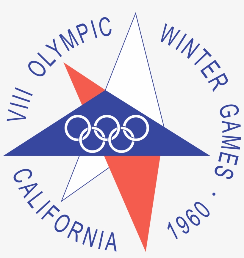 Olympic Torch Png - 1960 Winter Olympics Logo, transparent png download