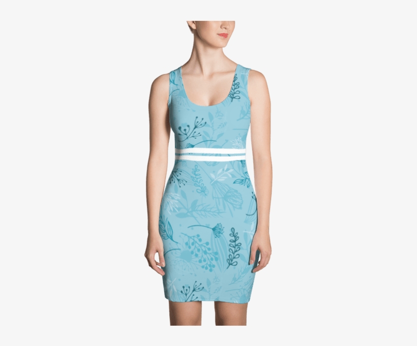 Blue Fall Leaves Dress - Emoji Dress Pink, transparent png download