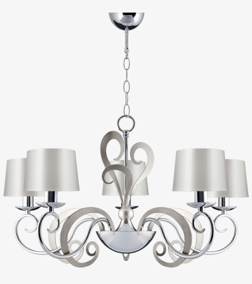 Eleonor 5 Light 2 Tone Chrome Ceiling Light - Chandelier, transparent png download