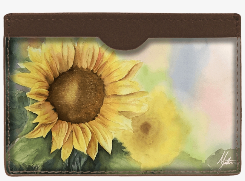 Slim Leather Card Case - Wallet, transparent png download