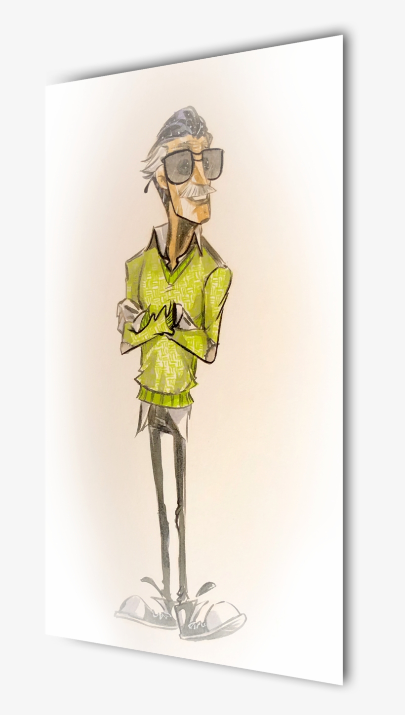 Stan Lee - Cartoon, transparent png download