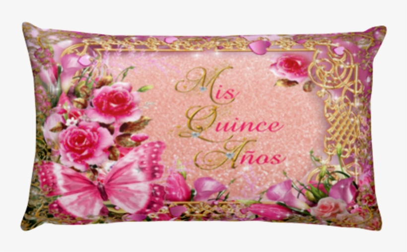 Ткань Для Шитья Mis Quince Pink/gold Six 12" X 19" - Modern Floral Arrangements, transparent png download