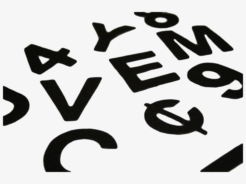 Clearance Adhesive Felt Letters & Numbers - Stencil, transparent png download