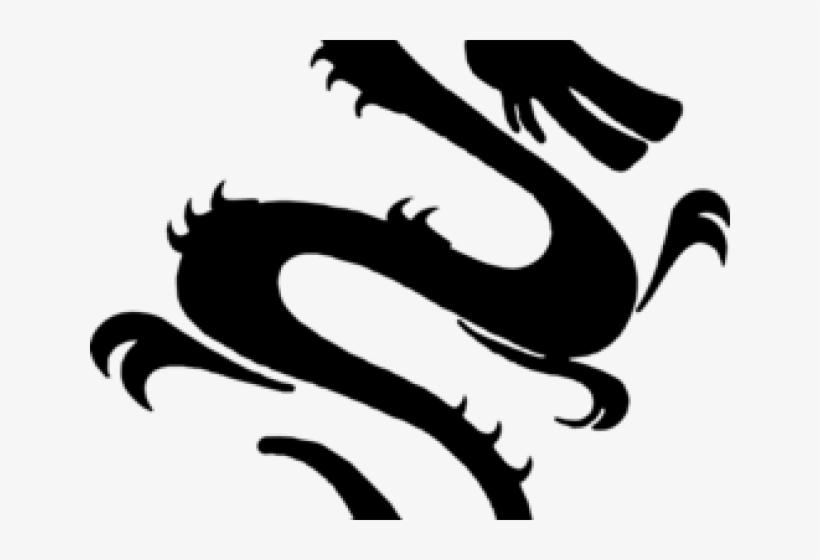 Dragon Clipart Japanese - Black Chinese Dragon Clipart, transparent png download