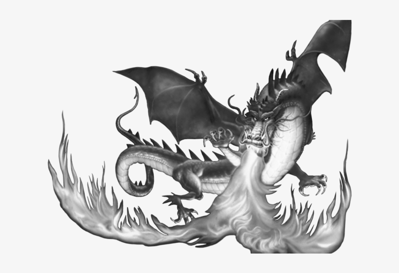 Dragon Clipart Mythical Creature - Fire Breathing Dragon Png, transparent png download
