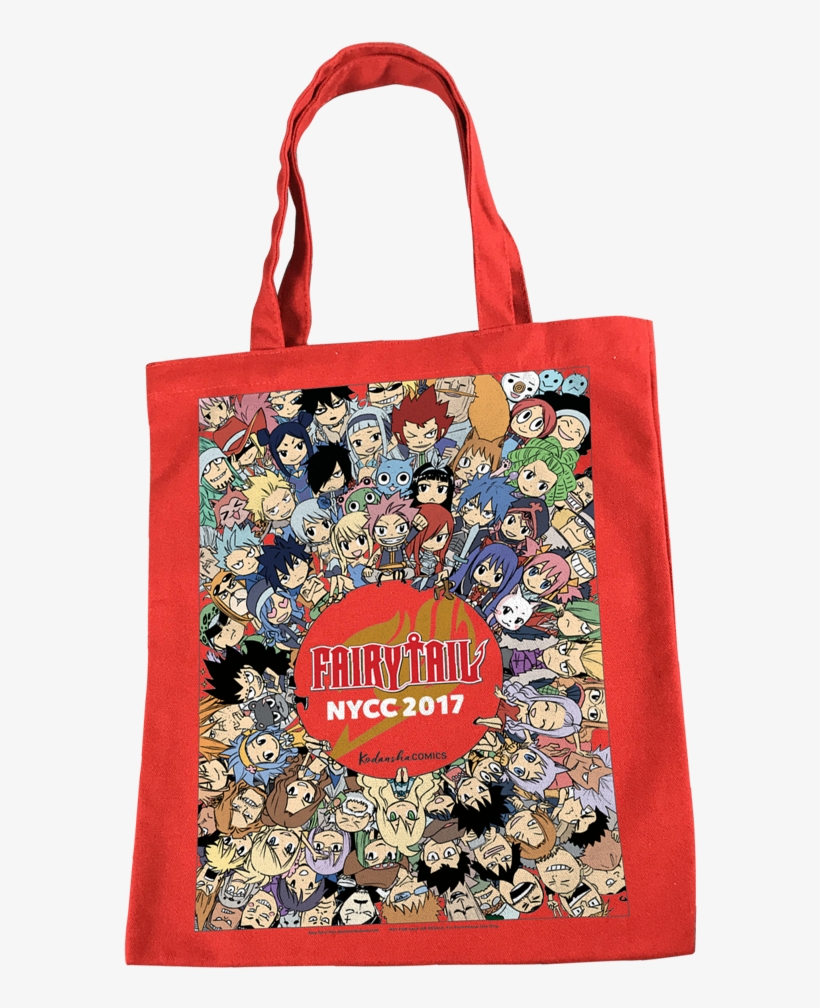 Nycc 2017 Commemorative Fairy Tail Tote Bag Free With - Fairy Tail 10 Ans, transparent png download