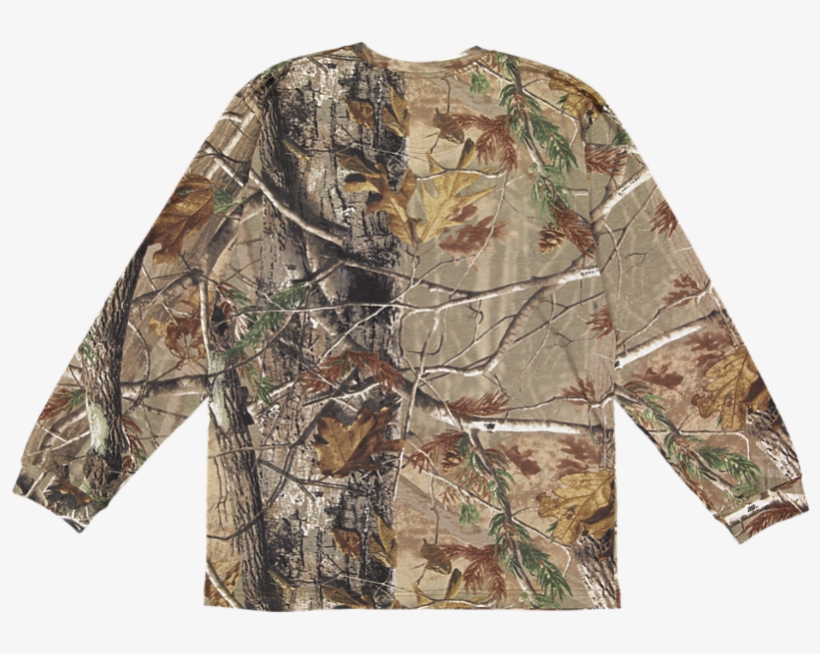 Mens Realtree Camo Long Slv - Active Shirt, transparent png download