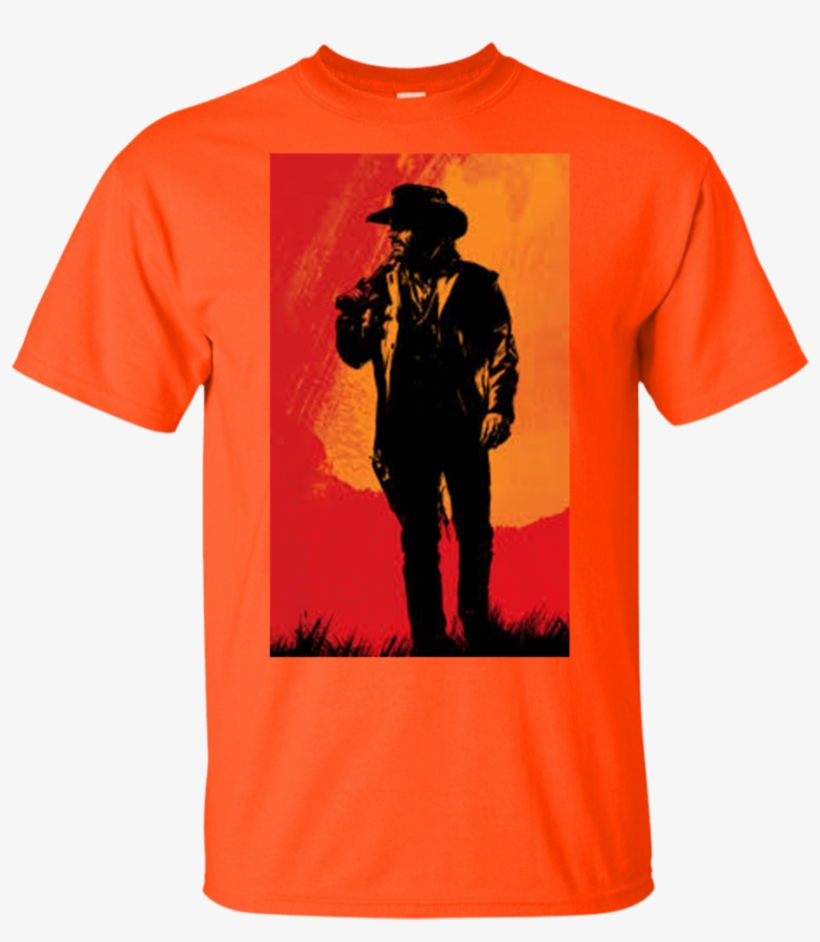Red Dead Redemption Ii Fan Art Cotton T-shirt - T-shirt, transparent png download