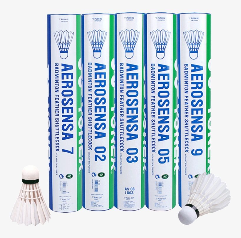 12 Badminton Plastic Shuttlecocks Outdoor Indoor Gym - Yonex Original Aerosensa Shuttlecock, transparent png download
