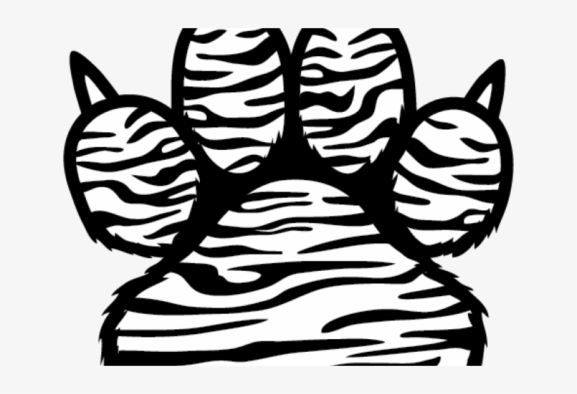 Paw Clipart Black And White, transparent png download