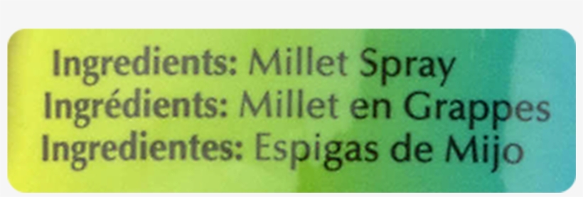 Brown's Extreme Millet Spray Bird Treat, 1 Count - Label, transparent png download