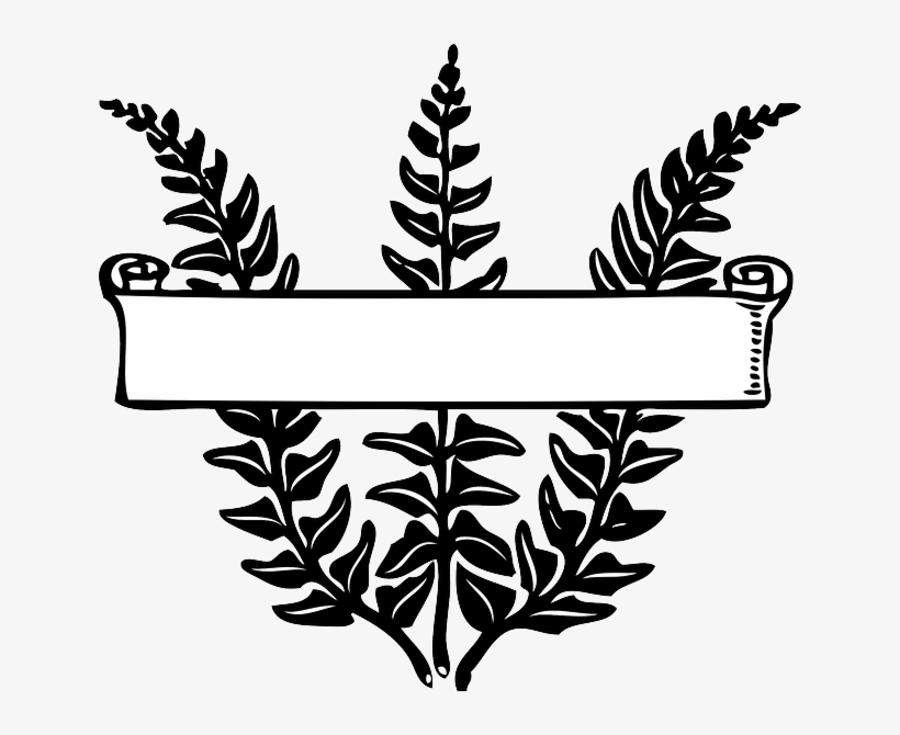Vector Black And White Fern Clipart Spore - Transparent The End Clipart, transparent png download