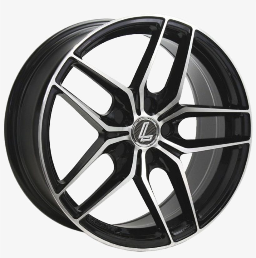 /27092016/lenso Jager Bayern Matte Black Machined Face - Enkei Ss05, transparent png download