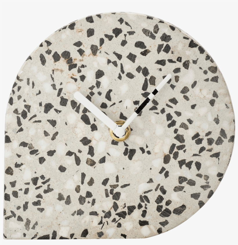 Horloge En Terrazzo H14,5cm-fiora - Wall Clock, transparent png download