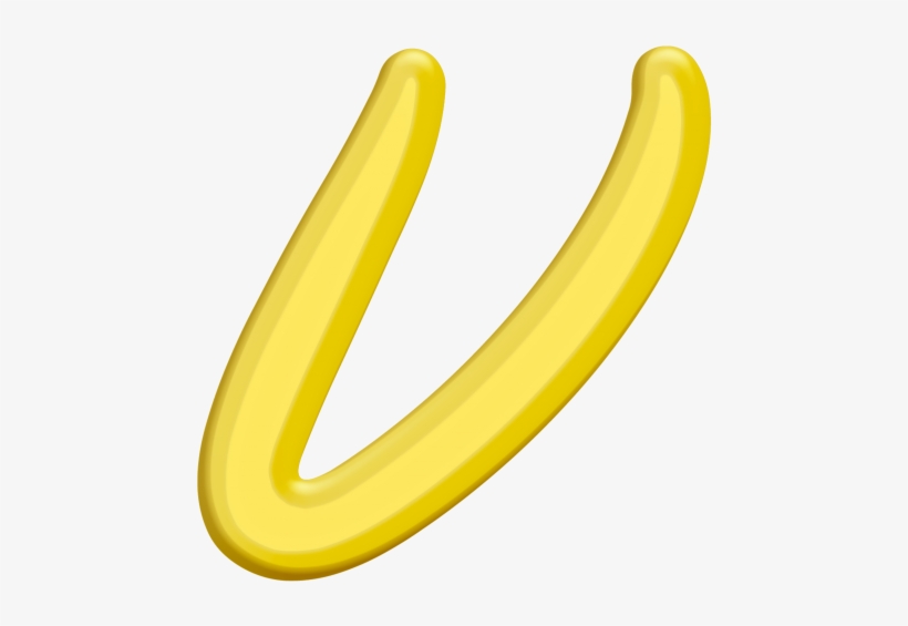 Banana Style Letter V, transparent png download