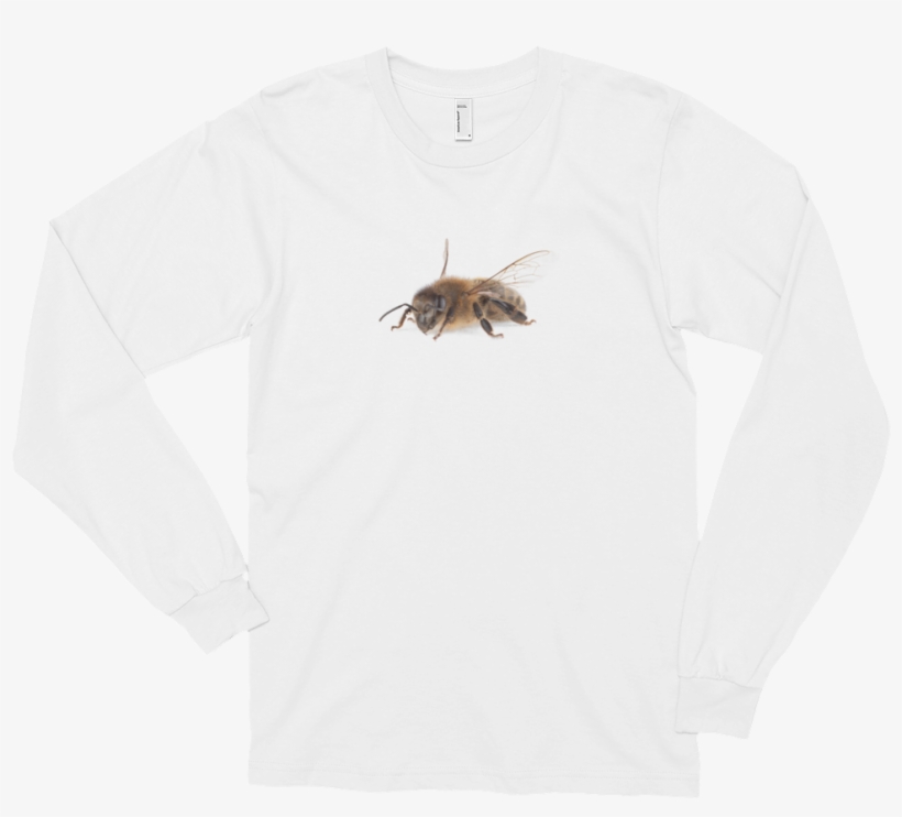 Honeybee Worker Long Sleeve T-shirt - Cuttlefish, transparent png download
