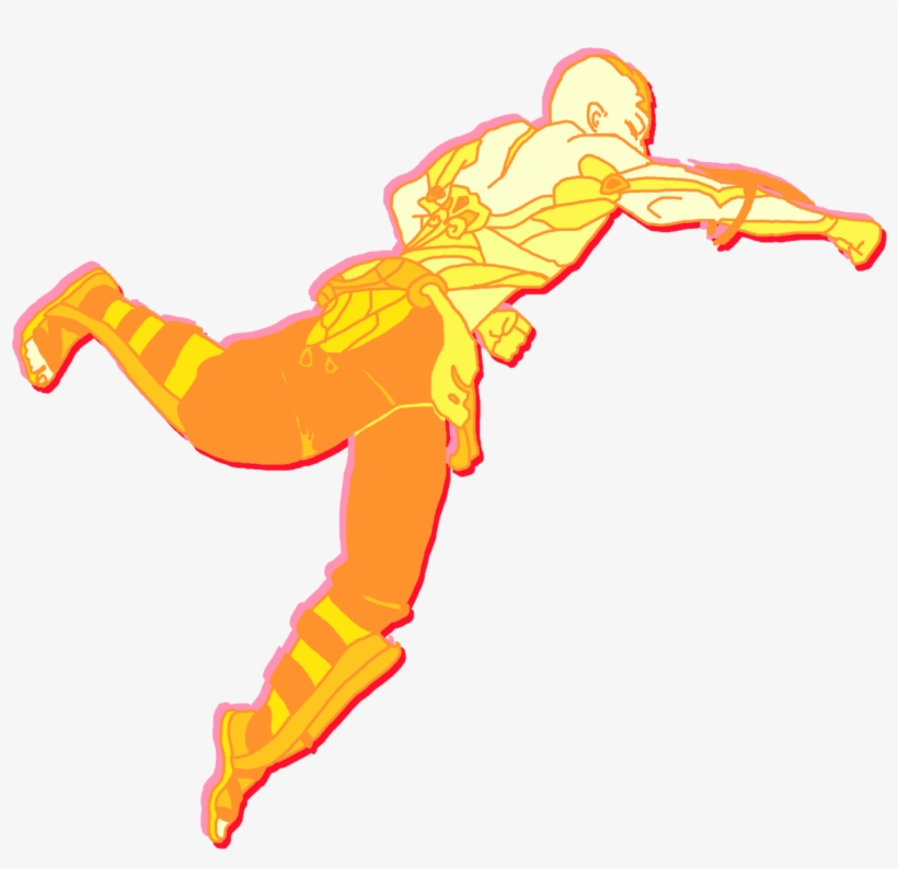 God Fist Lee Sin My Art Pink Red Orange Fan Art Turtlemobile - Illustration, transparent png download