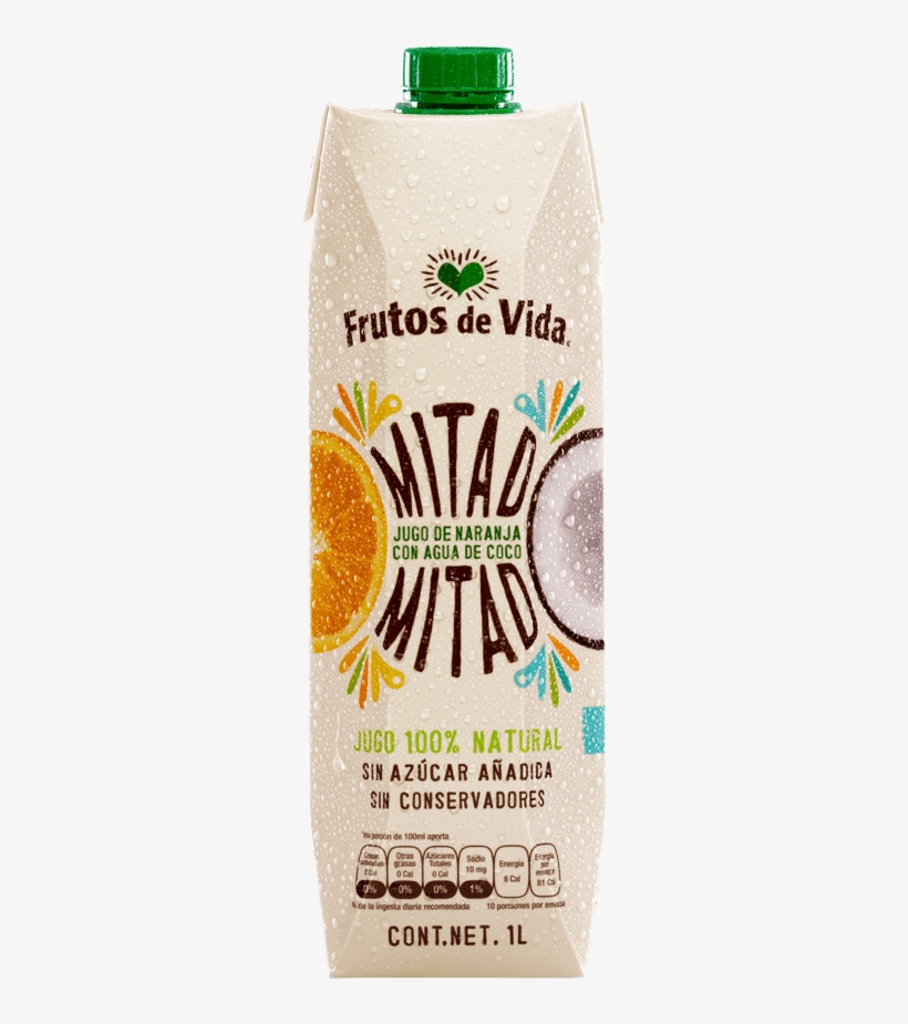 Jugo De Naranja Y Agua De Coco - Coconut Water, transparent png download