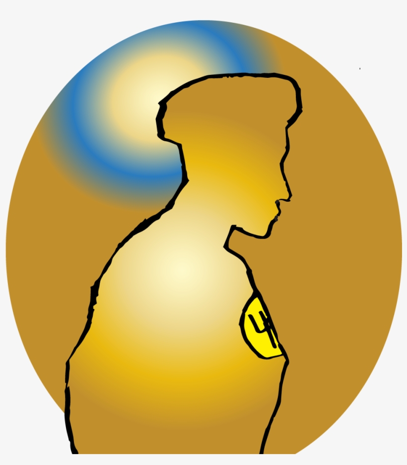 Neptune Queen Iconic Silhouette Gold Plate - Neptune, transparent png download