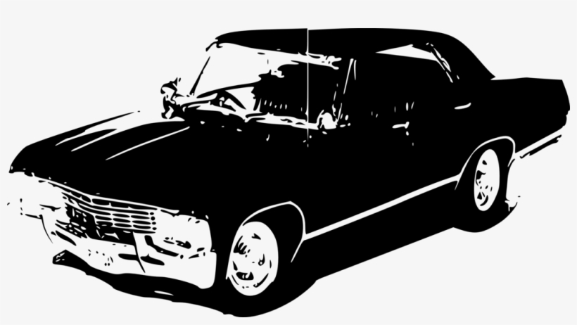Image Black And White Car By Chasesocal On Deviantart - Supernatural Vector, transparent png download