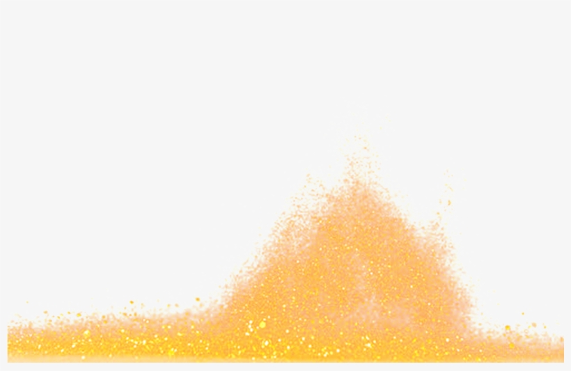 Gold Flutters With A Transparent Material - Golden Sand Png, transparent png download