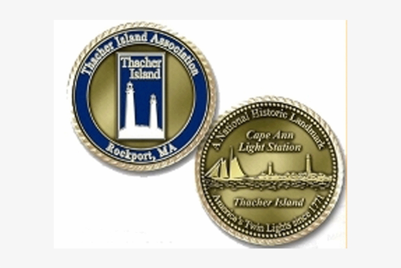 Gold Thacher Challenge Coin - Coin, transparent png download