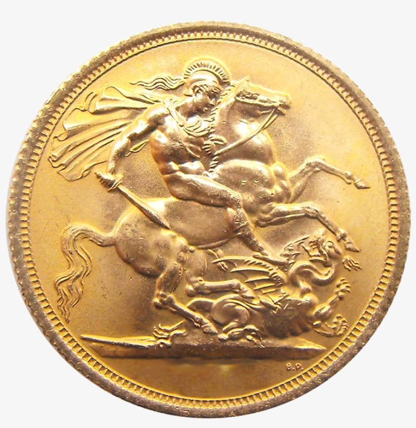 Pre-owned Full Sovereign Gold Coin - Gold Sovereign, transparent png download