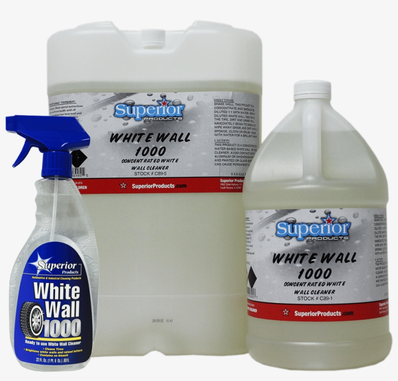 White Wall 1000 Wheel Cleaner - Cleaning, transparent png download